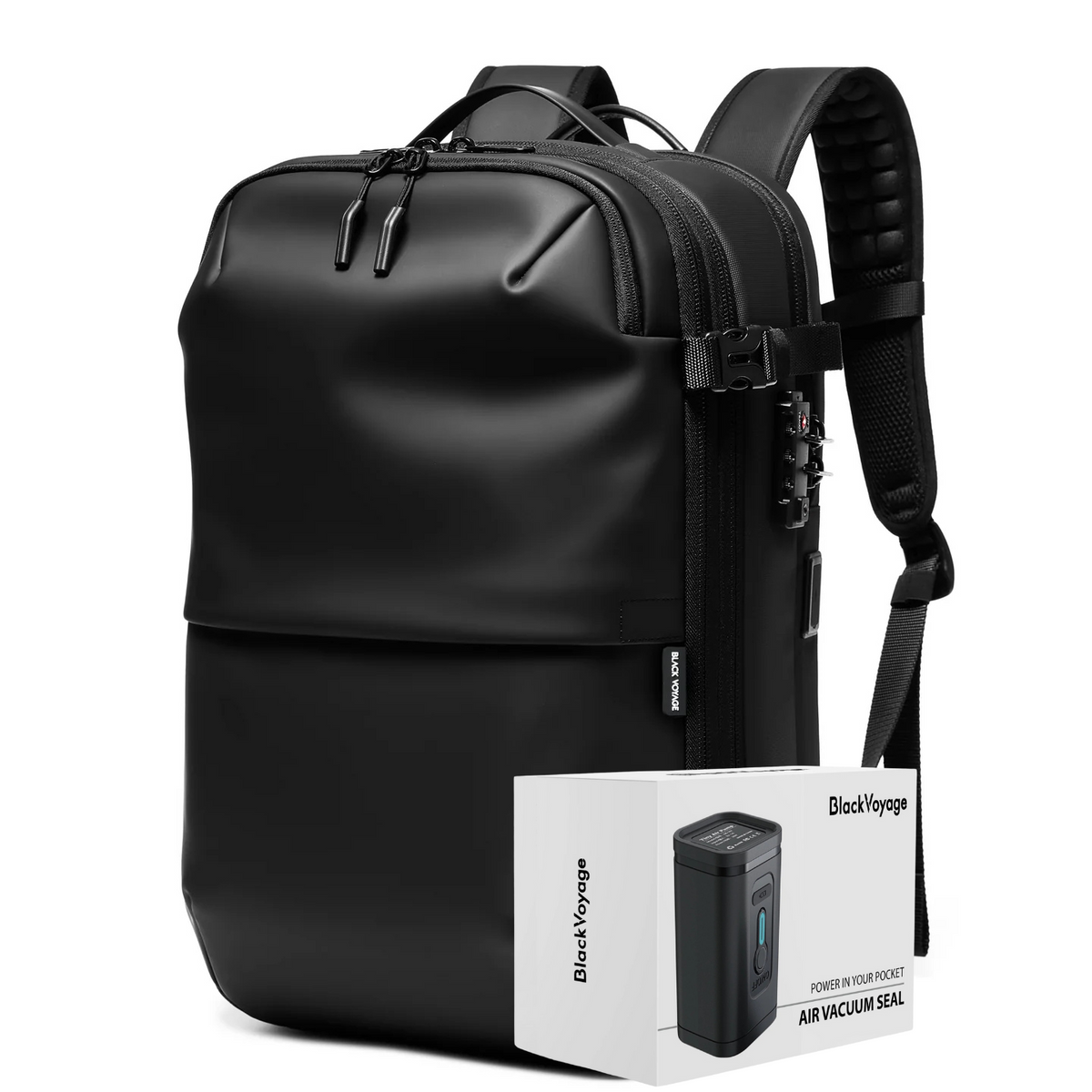 Aero Vacuum Seal Compression Backpack 60L + Air Compression Pump