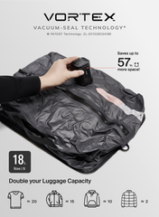 Aero Backpack + 18L Vacuum Bag + Air Compression Pump